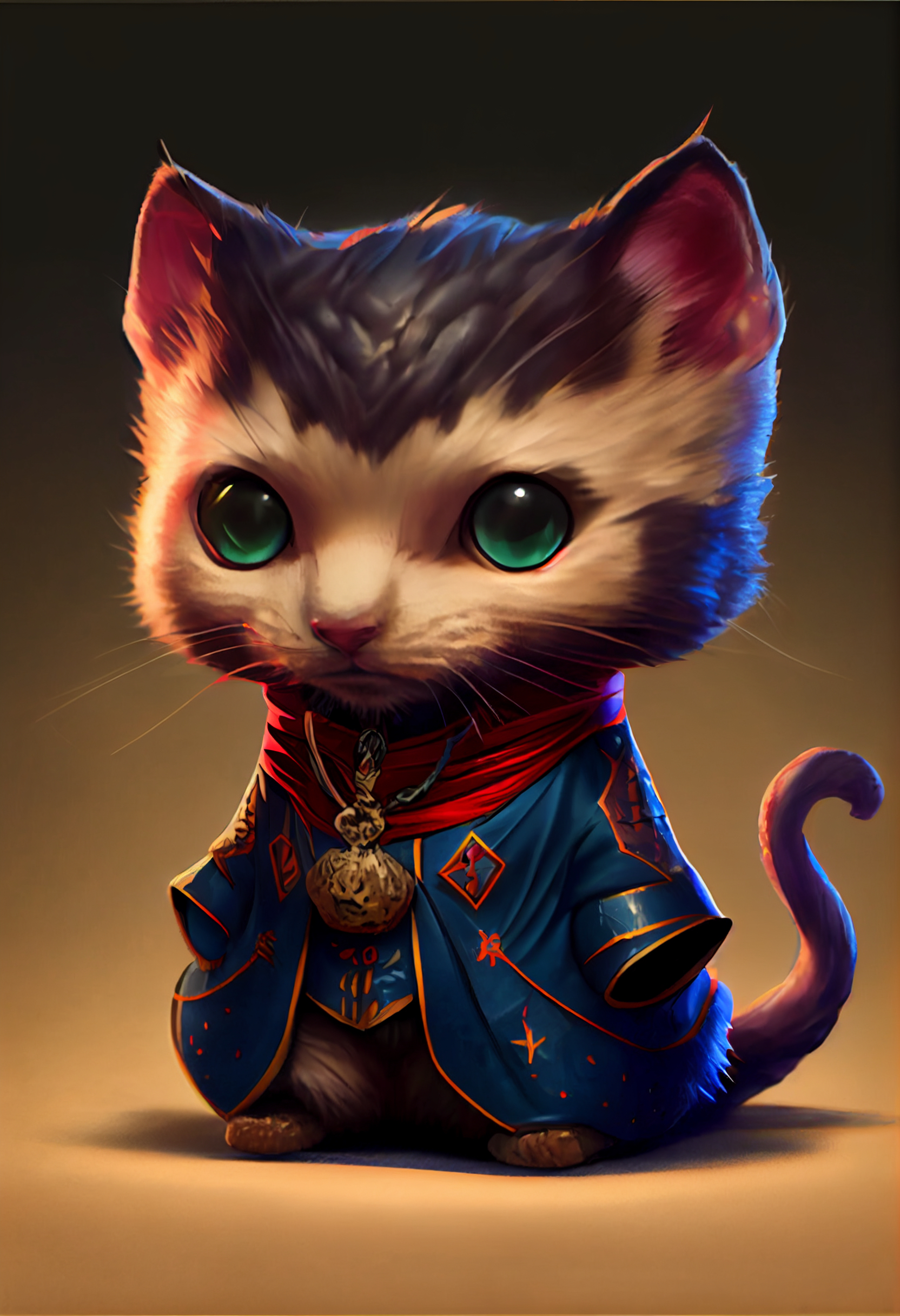 ai generated dr strange kitten