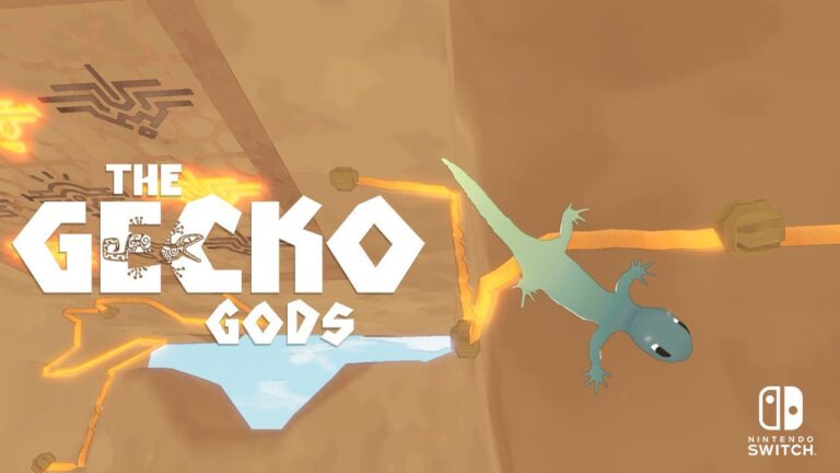 Nintendo Switch main screen for the upcoming game Gecko Gods.