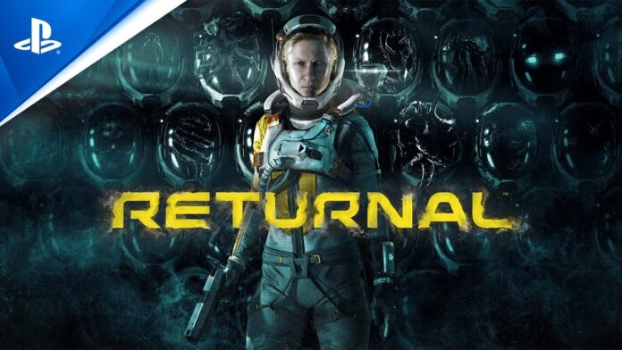 Logo for Returnal on the Playstation 5 console.