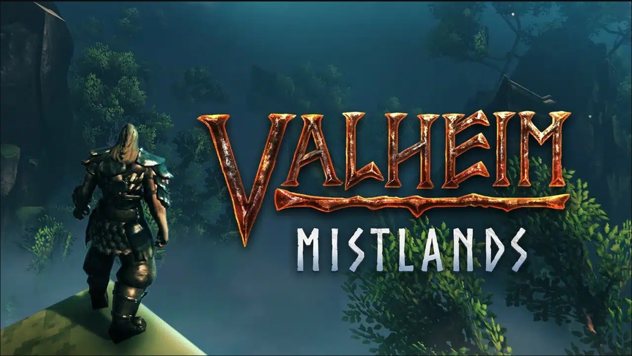 Mistlands expansion splash screen for the game Valheim.