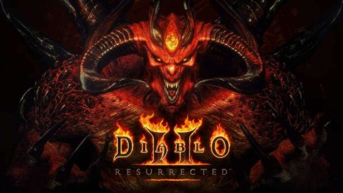 Main splash screen for Diablo 2 Resurrected.