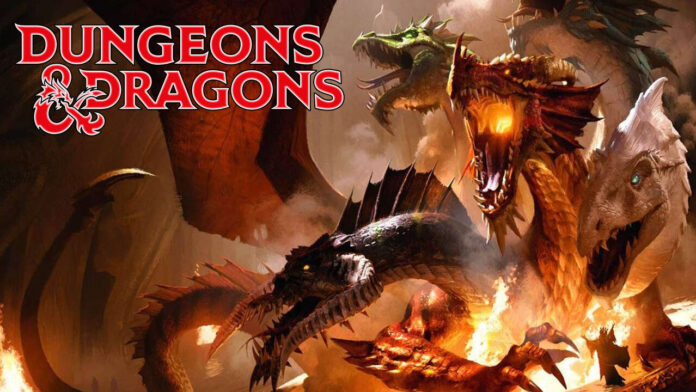 D&D Feature Image Dungeons and Dragons promotional poster of the iconic monster Tiamat, Mother of Dragons.