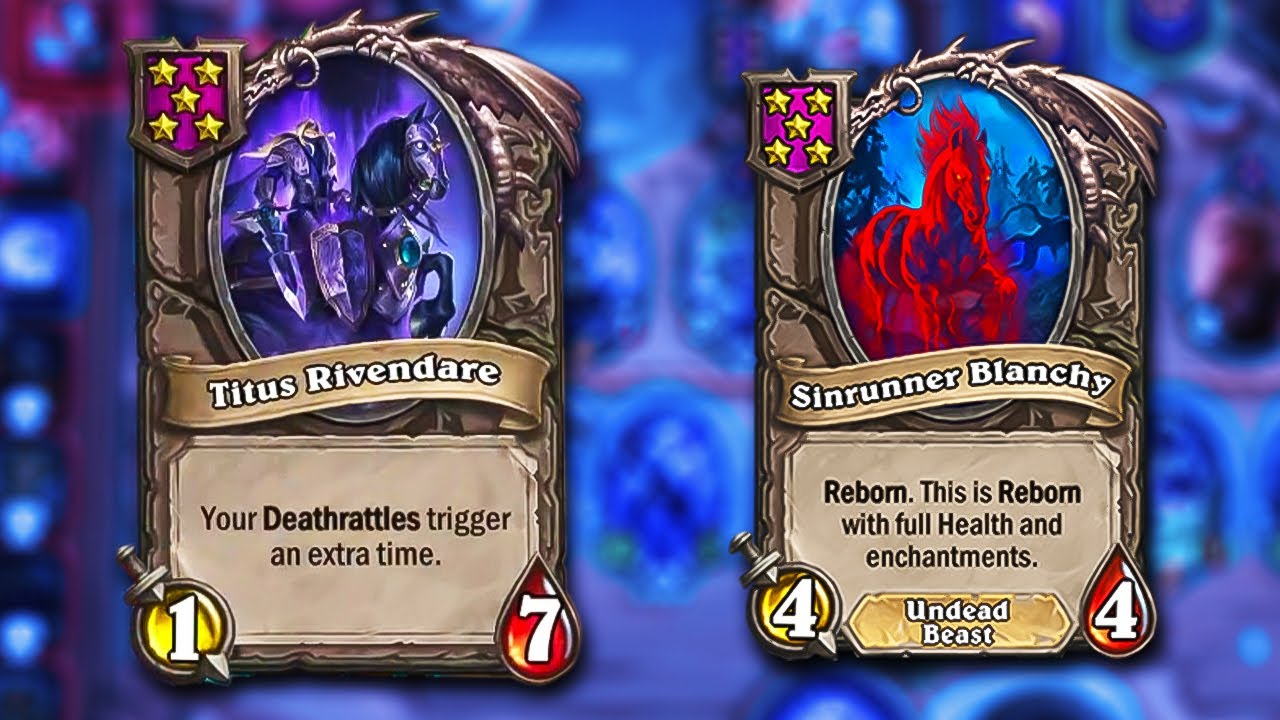 Two of the core cards that you should aim for in a Undead Reborn build in Hearthstone Battlegrounds.