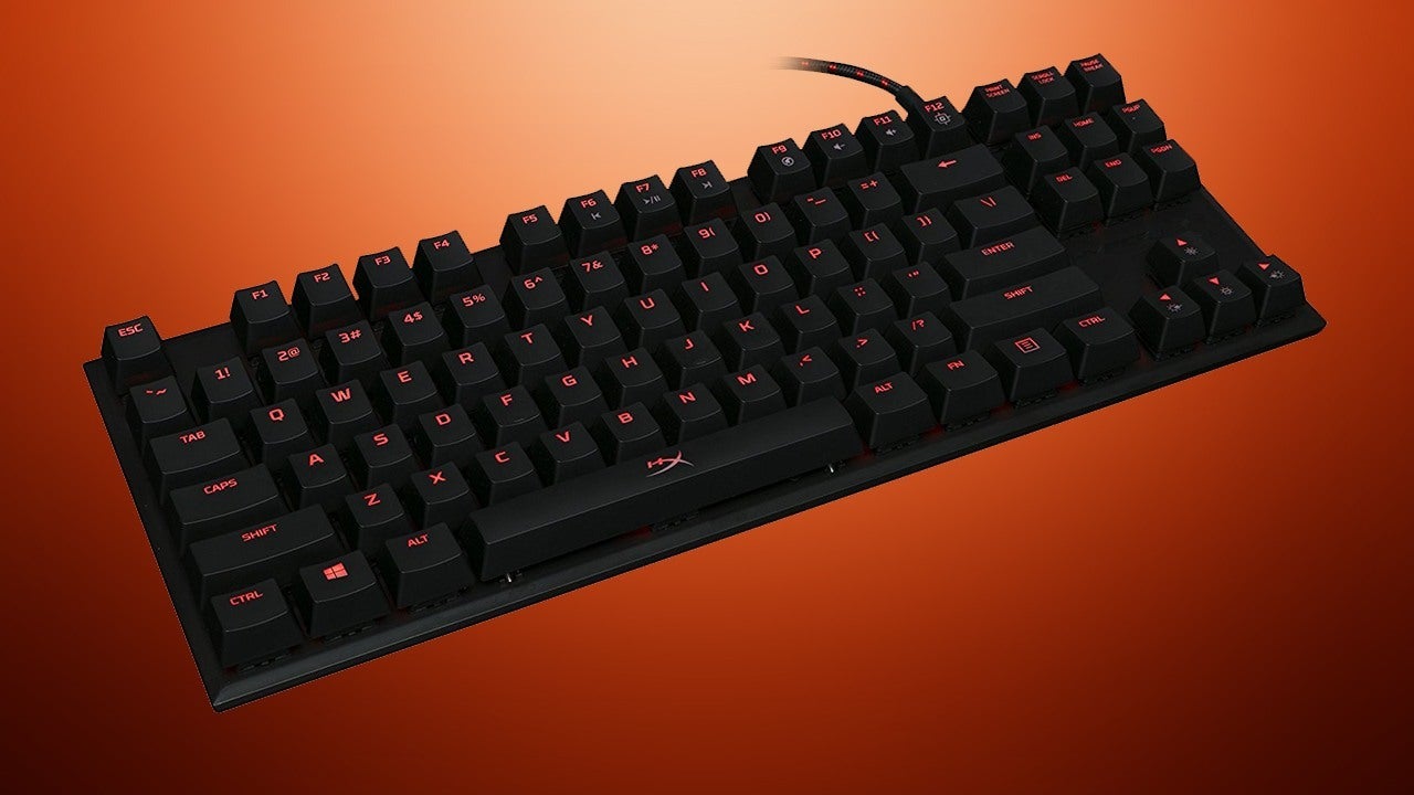The HyperX Alloy FPS, one of the smallest and cheapest mechanical keyboards money can buy.