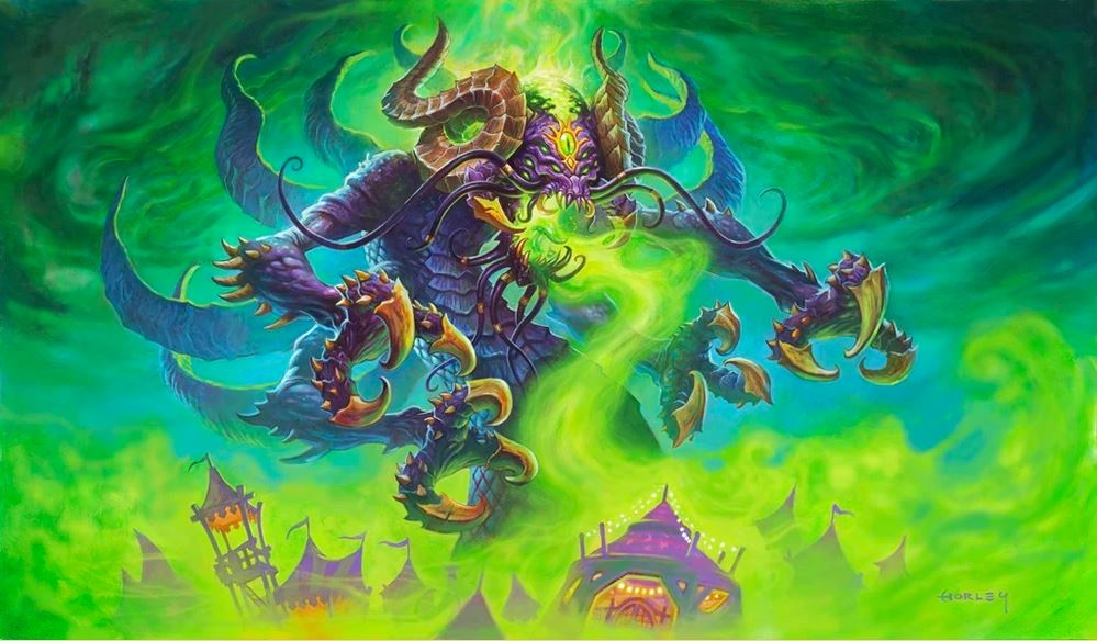 Old god Y'Shaarj preparing to twist and bend your reality.