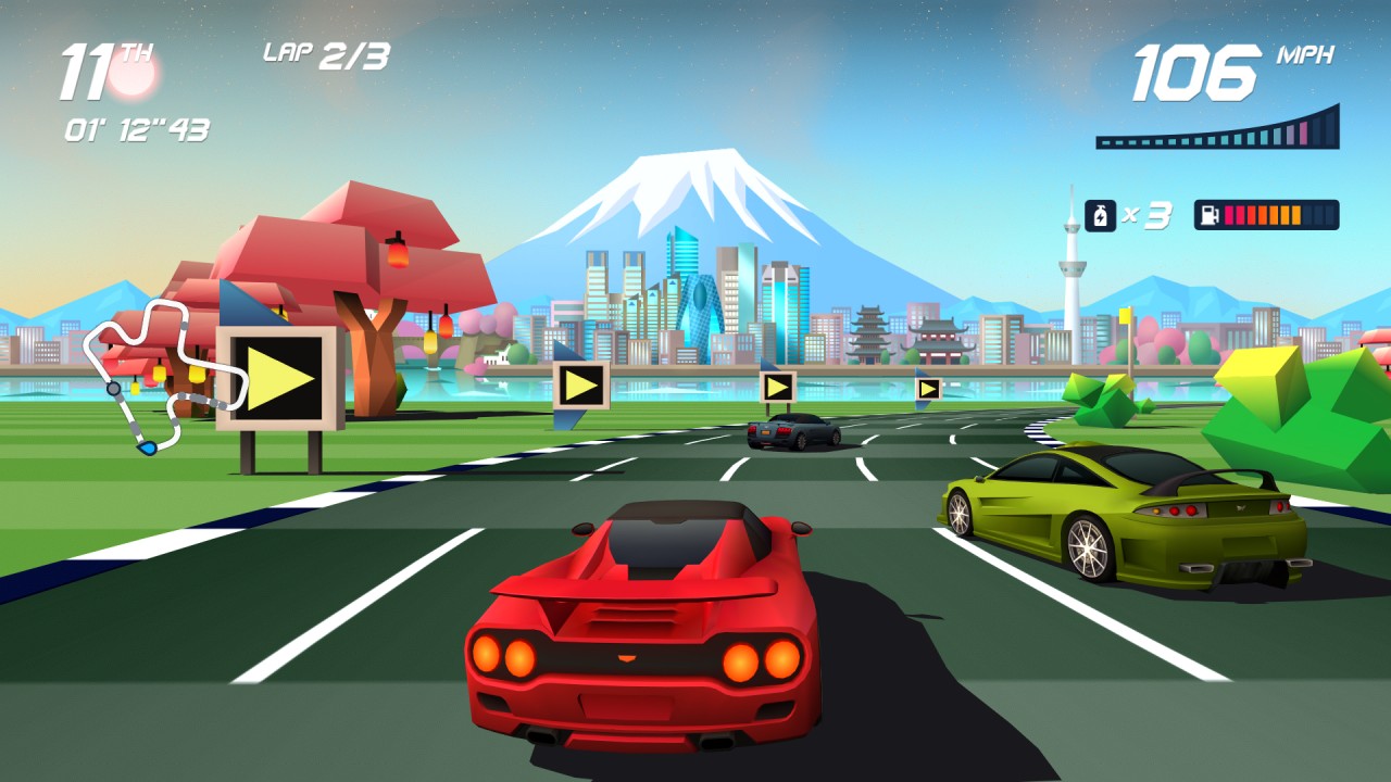 Gameplay screenshot from Horizon Chase Turbo.