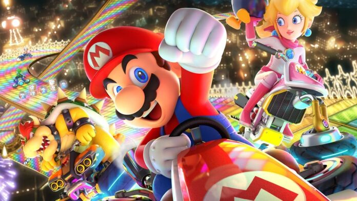 Promotional image for Mario Kart Deluxe 8.