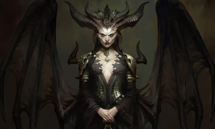 Diablo 4 Sys Req Feature Image Art of the main antagonist in upcoming ARPG Diablo 4, Lilith.