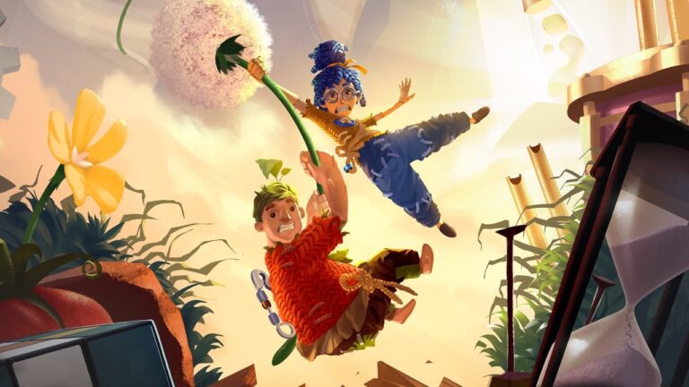 The two main characters from It Takes Two preparing for their adventures.