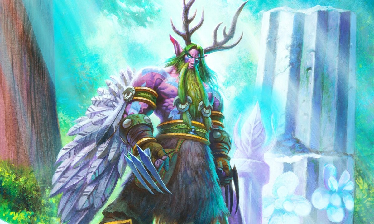 Character portrait for the Druid class from Hearthstone.