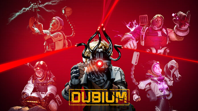 DUBIUM Feature Image One of the main promotional images for upcoming deduction game DUBIUM.