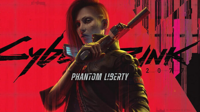 Phantom Liberty Feature Image Main promotional poster for upcoming Cyberpunk 2077 DLC Phantom Liberty.