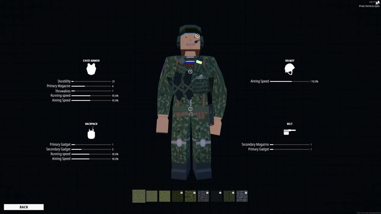 Standard fitting for the Engineer class in Battlebit Remastered.