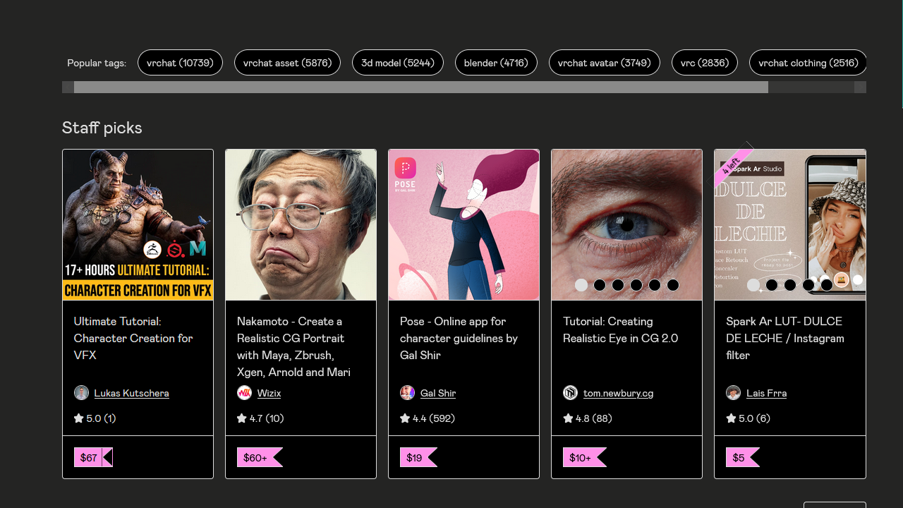 3D models for Unity from Gumroad