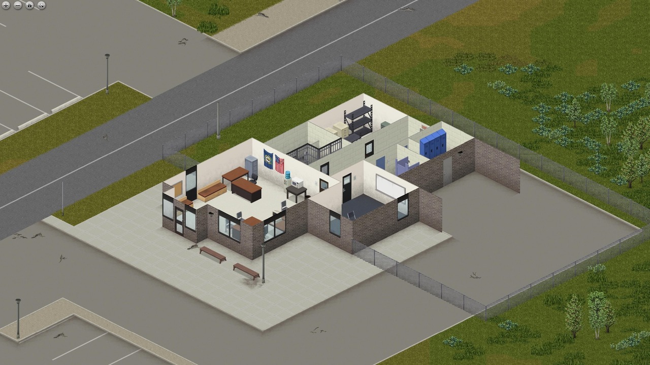 The Muldraugh Police Station from Project Zomboid.
