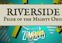 A faux logo for Riverside from Project Zomboid.