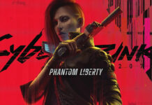 Main promotional poster for Cyberpunk 2077: Phantom Liberty.