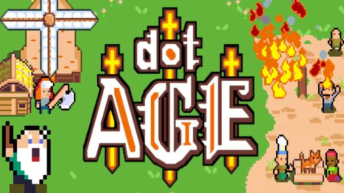 Main menu screen for the boardgame inspired dotAGE.