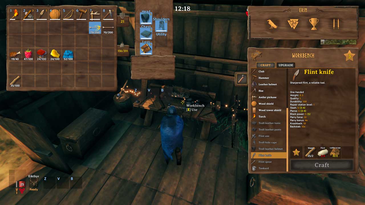 A look at the slots that this mod adds to your inventory.